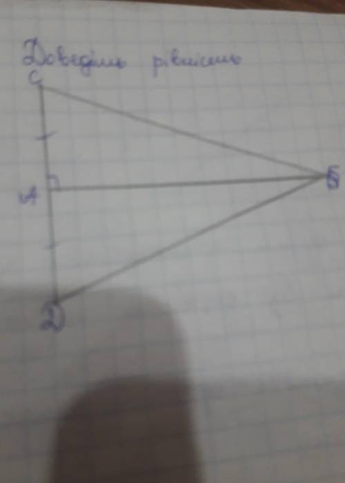 Доведіть рівність трикутник АСБ= АДБ​