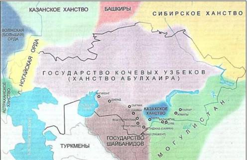 Использую карту, определите правильное соответствие государства и описание его территории: Ногайская