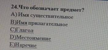 Что обозначает предмет имя существительное имя прилагательное глагол местоимение наречие​