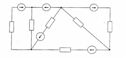Дана схема електричного кола. необхідно: позначити опору, для кожної ділянки вказати свій струм і дж