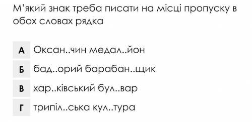 М’який знак треба писати на місці пропуску в обох словах рядка