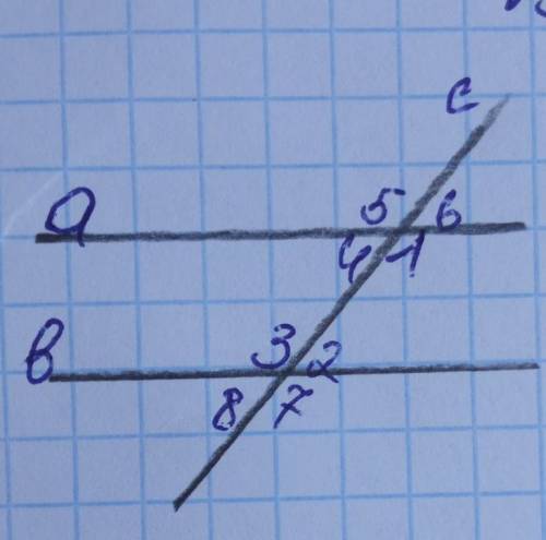 Дано: а||b, c секущая . угол 1÷угол 2= 7÷2Найти:все образованные углы