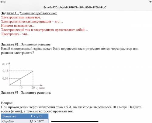 Какой минимальный заряд может быть перенесен электрическим полем через раствор или расплав электроли