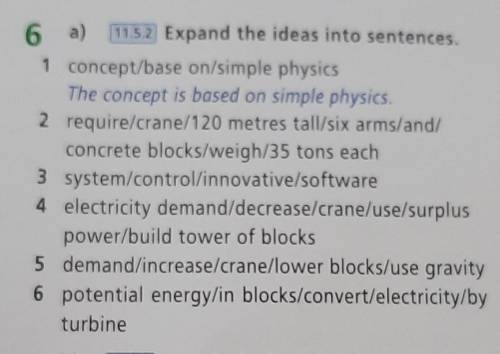 Expand the ideas into sentences не правильный ответь бан​