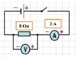 Что покажет вольтметр по данной схеме ?​