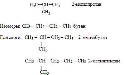 Написать 2 изомера и 2 гомологи​