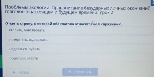 Проблемы экологии правописание безударных личных окончаний глаголов в настоящем и будущем времени ур