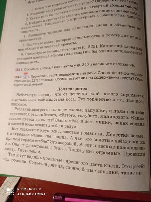 Изложение (письменный пересказ) Поляна цветов План и всё такое не нужно