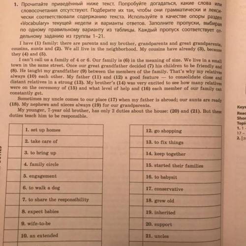 Сделать упражнение, составить 7 предложений с некоторыми словами