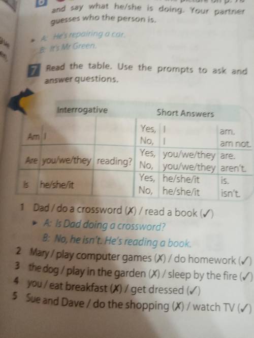 Read the Table. Use the prompts to ask and answer questions