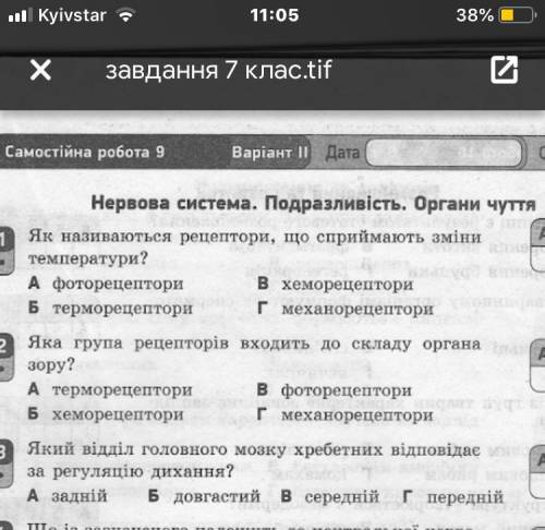 Як називаються рецептори, що сприймають зміни температури?