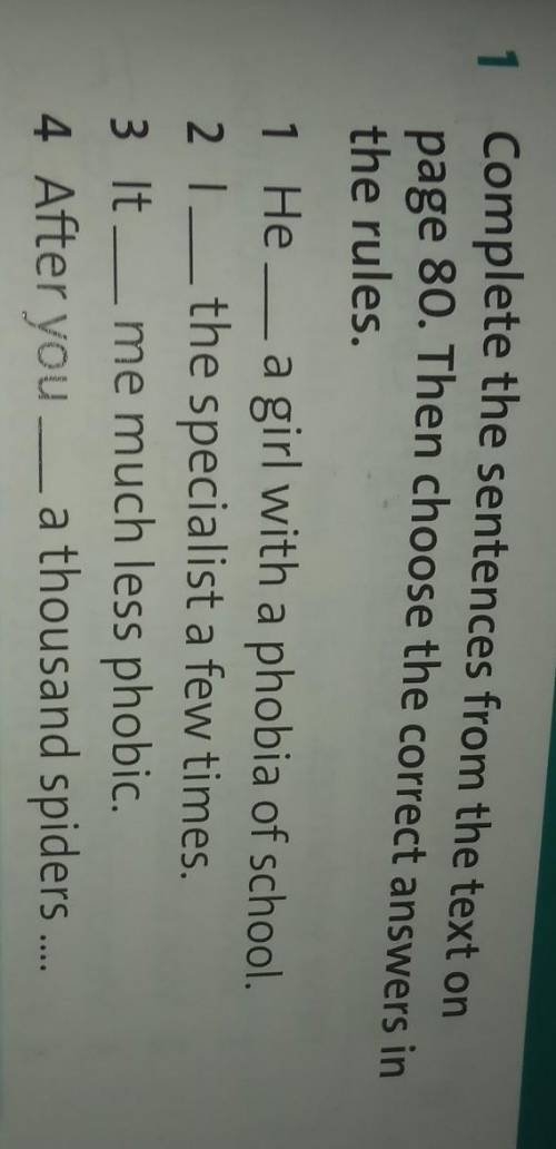 1 Complete the sentences from the text on page 80. Then choose the correct answers inthe rules.