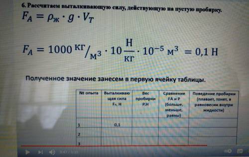 7 класс лабораторная работа по физике номер 7 тема Определение условия плавания тел