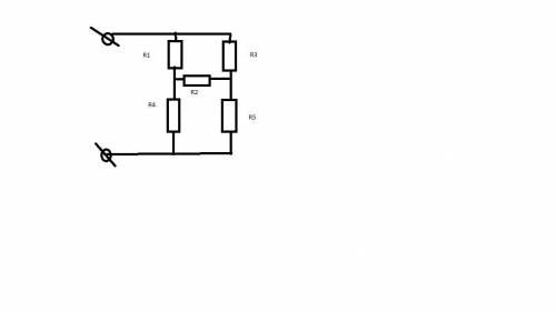 Как найти общее сопротивление ? . R1=R2=R3=11ом. R4=R5=11Ом