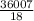 \frac{36007}{18}