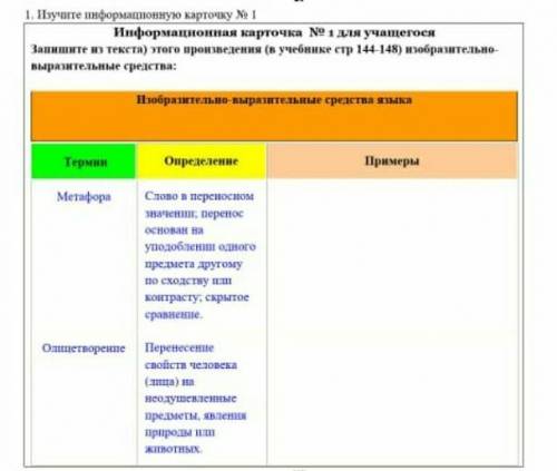 Сказка об одном зернышке таблица​