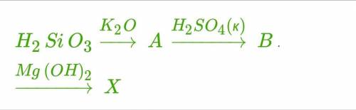 Определи число атомов в формуле кремнийсодержащего вещества X, полученного в результате превращения: