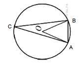 Треугольник ABC вписан в окружность с центром в точке O. Найдите градусную меру угла C треугольника
