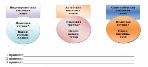 Используя предложенную схему, определи языковую группу, к которой принадлежат представленные народы