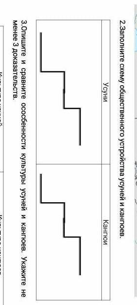 Заполните схему общественного устройства усуней и кангюев​