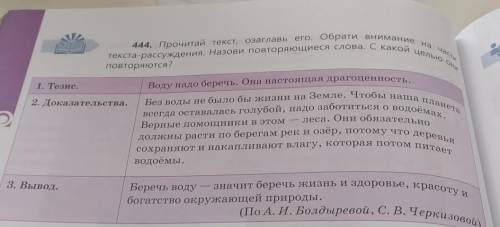 На части его. Обрати вниманиеозаглавыВоду надо беречь. Она настоящая драгоценность.текста-рассуждени