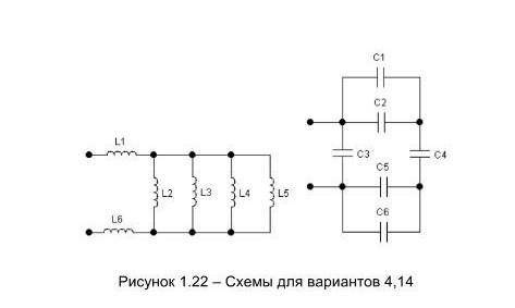 Для электрических цепей рассчитать значение параметра эквивалентного элемента методом свёртки Значен