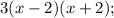 3(x-2)(x+2);