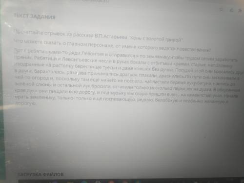 Прочитай отрывок из рассказа Астафьева конь с золотой гривой что можешь сказать о главном персонаже