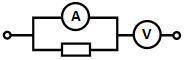 Какие приборы правильно подключены в электрическую цепь?
