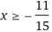 10(1,1+0,1x)+2x≥7,5-3(2,5+4x)​