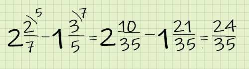 7 целых 1/9–4 целых 1/3; 2 ц. 2/7–1 ц. 3/5;6 ц. 1/4–3 ц. 2/5. ! ​