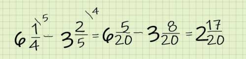 7 целых 1/9–4 целых 1/3; 2 ц. 2/7–1 ц. 3/5;6 ц. 1/4–3 ц. 2/5. ! ​