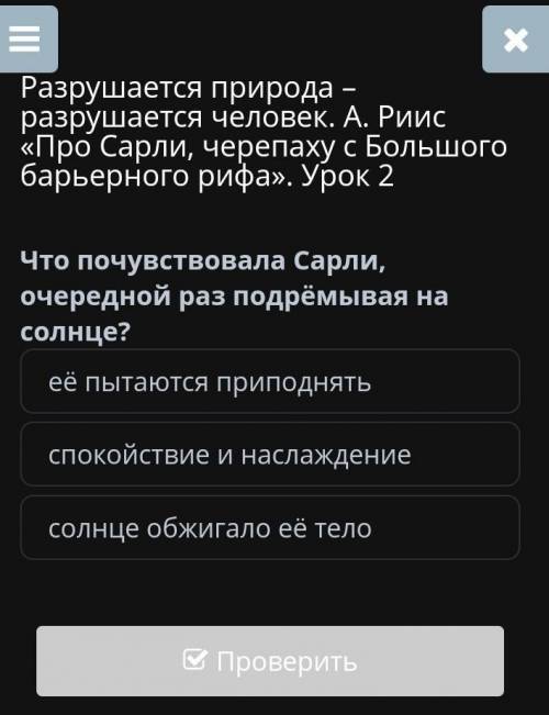 Что почувствовала Сарли очередной раз подрёмывая на солнце? ​