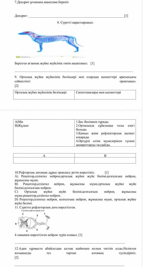 7 сынып 3 тоқсан БЖБ Биология Тым болмаса 1-2 тапсырма орындап беріңдерші​