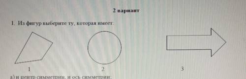 С2 вариант1. Из фигур выберите ту, которая имеет​