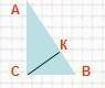 У прямокутному трикутнику АВС відрізок СКЄ:а) висотою;б) бісектрисою;В в) медіаною?​