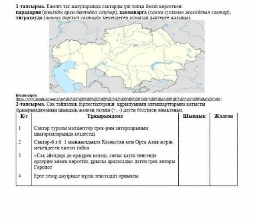 Казакстн тарих комектесиниздерши​