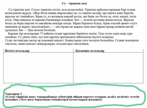 Қазақ тілі 3-тоқсан 6сынып БЖБ2-тапсырма​