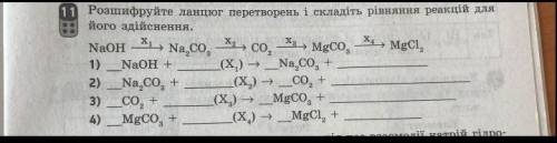 Росшифруйте ланцюг перетворення і складіть рівняння реакцій для його здійснення​