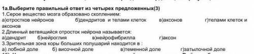 Выберите правильный ответ из четырёх предложенных​