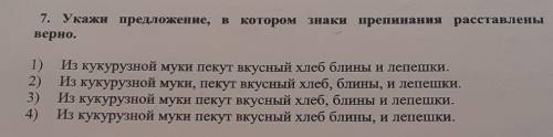 Укажи предложение в котором знаки препинания расставлены верно​