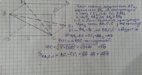 ABCDA1B1C1D1 - прямоугольный параллелепипед. Через его диагональ DB1 проведено сечение параллельно п