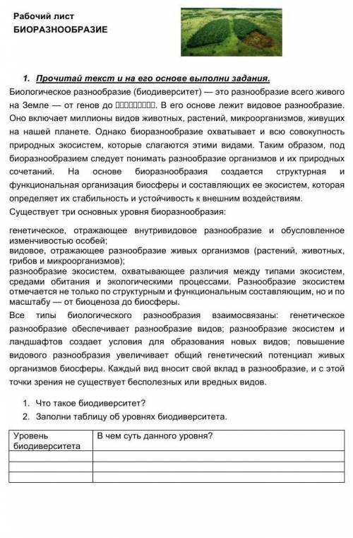 Сросно нужна по биологии Биодиверситет и как человек уничтожению видов?​