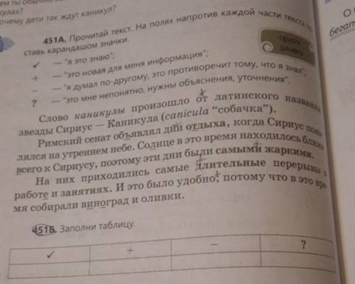 Бе ему дете так451A. Прочитай текст. На полях напротив каждой части текстаставь карандашом значки.-