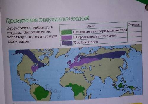 Перечертите таблицу в тетрадь . заполни её используя политическую карту мира.​