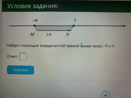 МАТЕМАТИКА 6 КЛАСС 1. Реши уравнение: −87,1+(−)=2,6.ответ: =2. Найди с координатной прямой сумму чис