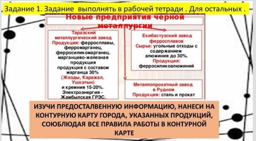 с географии работа в контурной карте ( ) ​