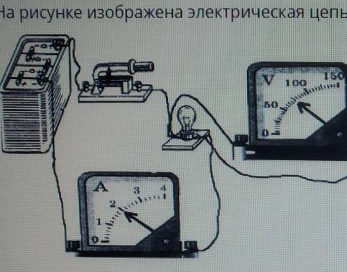 Вот рисунок . 1) Определите показания амперметра с учётом погрешности прибора 2) Определите показани