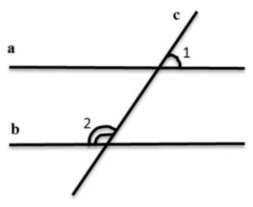По данным рисунка найдите угол2 , если a || b и угол1 = 58 ◦. .​