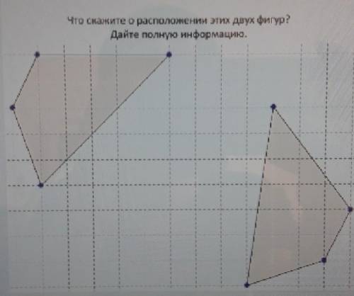 Что скажете расположение этих двух фигур Дайте полную информацию​